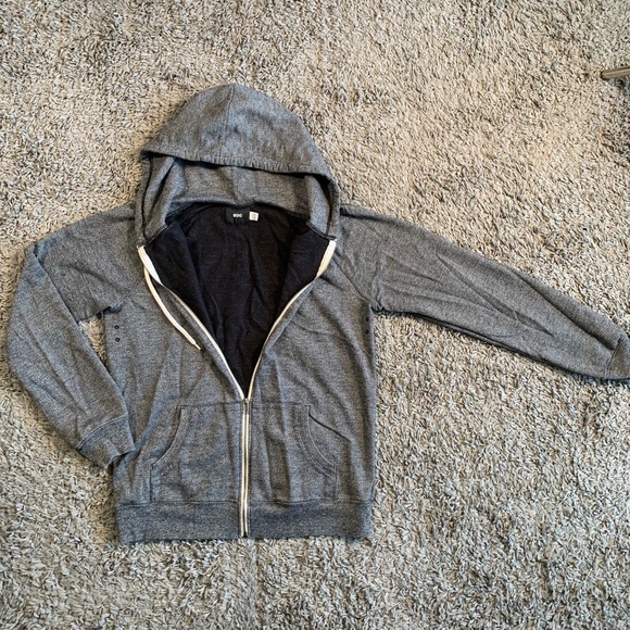 Men’s BDG Zip-Up Hoodie Sweatshirt Size Large Gray - Picture 5 of 9